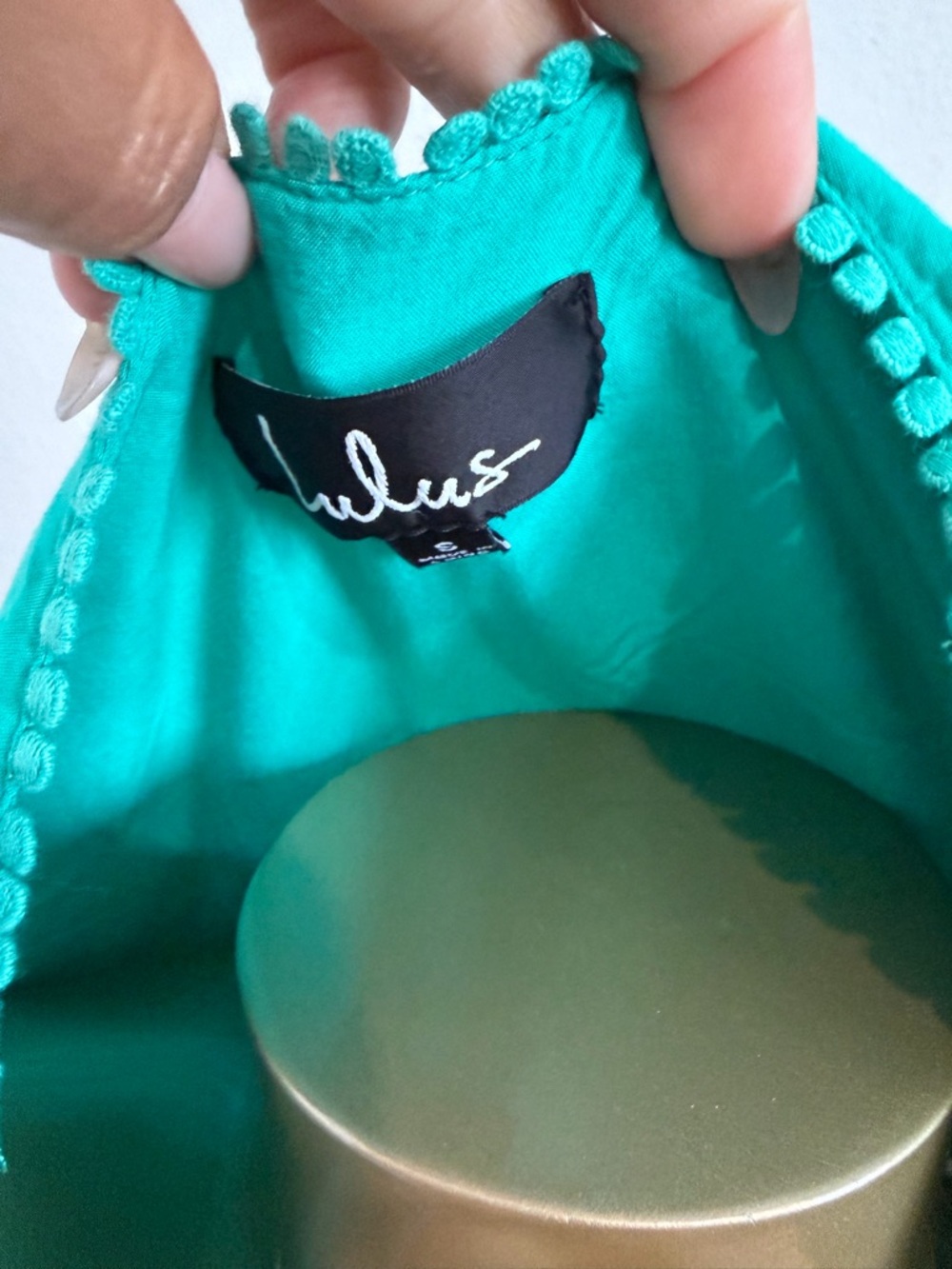 Lulus Adeleine green wrap midi dress S - Picture 7 of 8